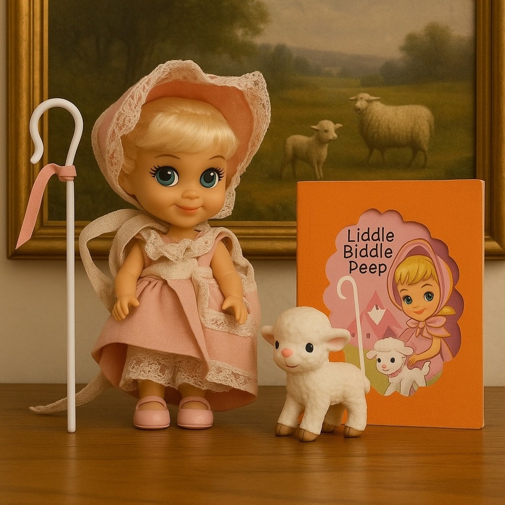 Liddle Kiddles‎ Storybook Liddle Biddle Peep Complete Staff Sheep Shoes Book